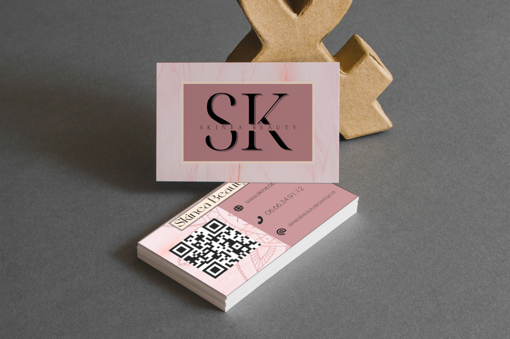 mockup de carte de visite skinea beauty